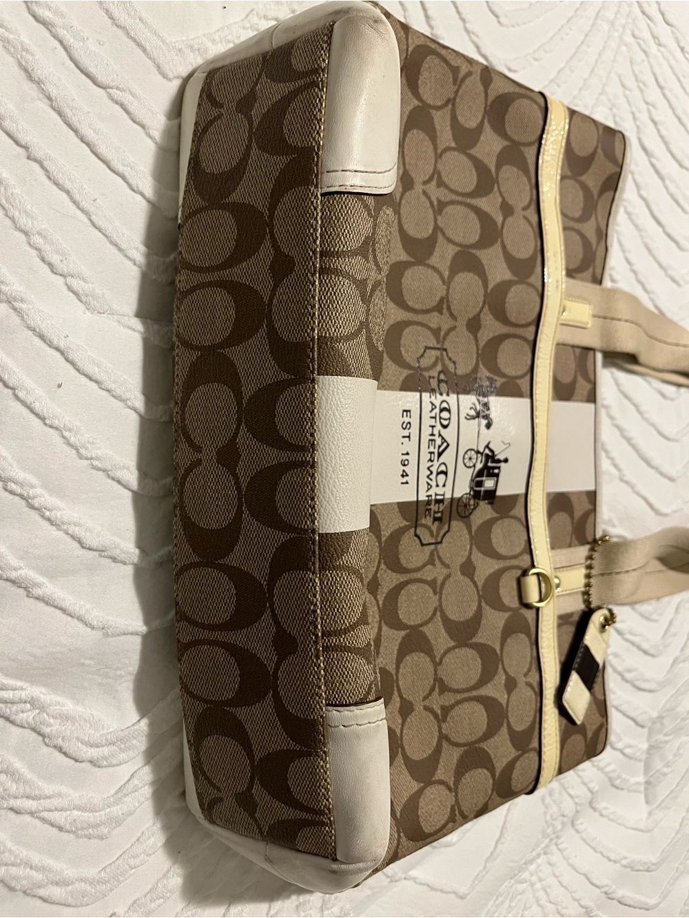 Coach Signature Canvas Tote - Picture 3 of 10